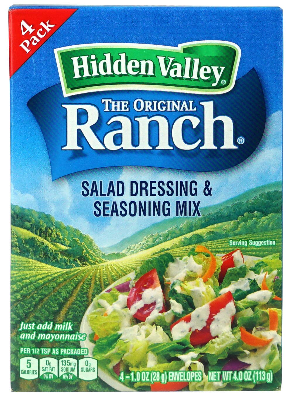 Hidden Valley The Original Ranch Salad Dressing And Seasoning Mix 1 X 4 Pack Envelopes American Import Amazon De Lebensmittel Getranke