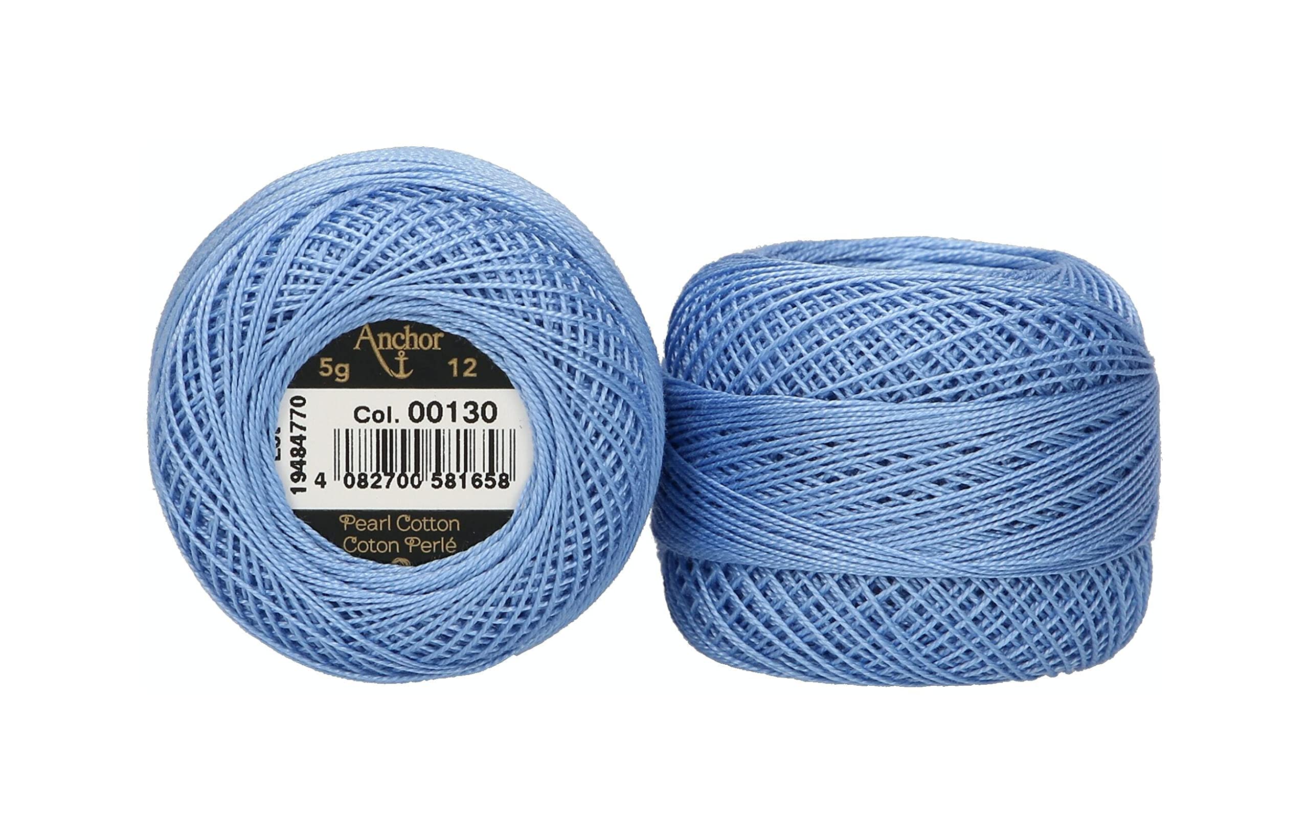 ANCHOR Pearl Yarn, Thickness: 12, Packaging: 5G, Running Length: 56M 130 Embroidery Threads