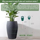 XLUX Long Probe Deep Soil Moisture Meter 2 Pack for Indoor Outdoor Plants view 2