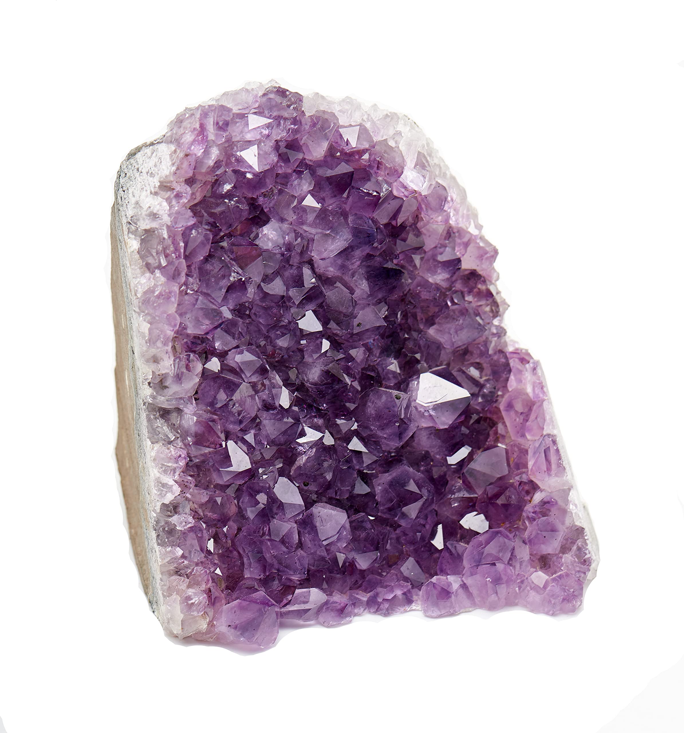 SAMSARI 0.7 to 0.9 kg Amethyst Crystal Geode From Uruguay – 10 to 15 cm Height, Natural Large Amethyst Cluster Rock – Crystals and Healing Stones by Samsari