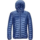 Little Beauty Men's Packable Puffer Jacket Lightweight Warm Winter Puffy Coats Windproof Insulated Jacket for Casual Hiking Travel with Hood Royal Blue, L