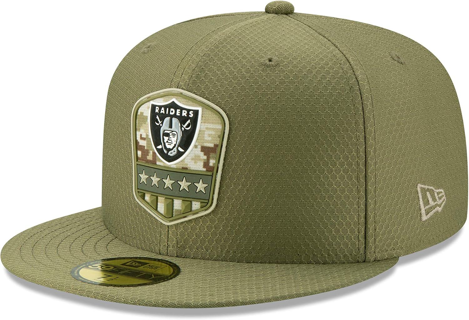New Era Oakland Raiders NFL Football 59Fifty Fitted Baseball Hat Flat