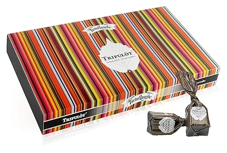 Tartuflanghe - Trifulòt - Mini süße Trüffel von Alba in Geschenkbox - 224 g Geschmacksrichtungen
