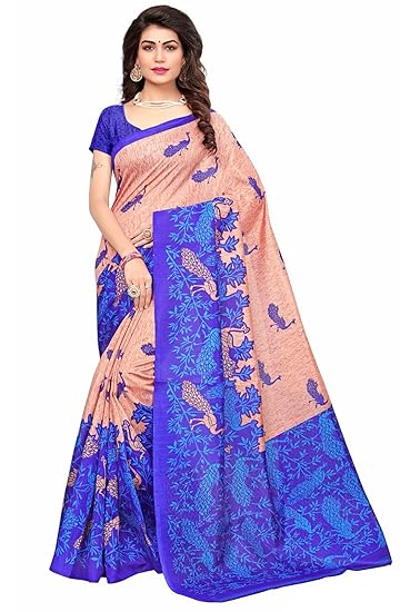Art Silk with Blouse Piece Saree