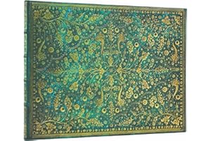 Emerald Flower Guest Book Lined Hardcover Guest Book, 144pg, 120GSM, Marsh's Library by Paperblanks (Nature's Grace)