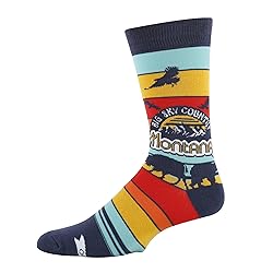 ooohyeah Men’s Funny State Crew Socks, Crazy