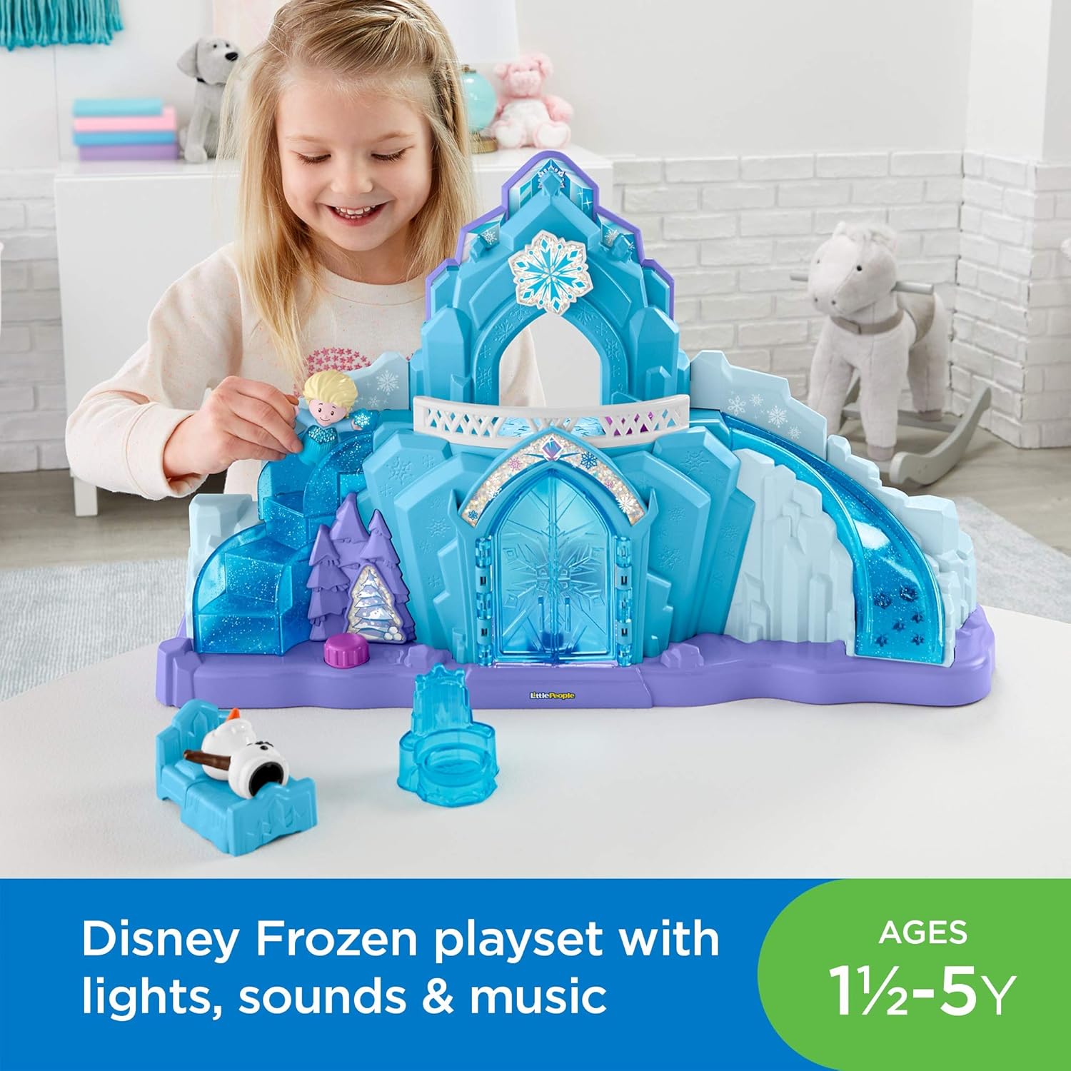 frozen light up castle