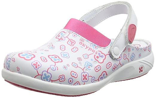 Oxypas Doria, Damen Sicherheitsschuhe, Weiß (Flower), 42 EU