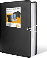 Nicpro Art Portfolio 11x17 Large Portfolio Binder 60 Pages 30 Pockets