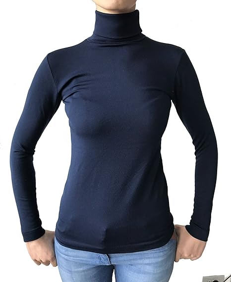 Jersey térmico Mujer de Cuello Alto de Manga Largas para Dama con ...