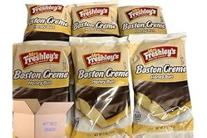 Wittbizz Snacks Bundles Ms. Freshly's Honey Buns, Boston Creme, 5 OZ