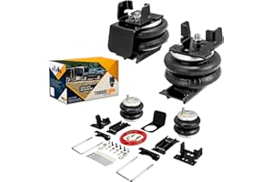 TORQUE Airbag Air Bag Suspension Kit for 2013-2025 Dodge Ram 3500 2WD 4WD Rear Helper Bag Spring Towing 5000 lbs (Replaces Firestone Ride Rite 2615 and 2616) (TR2615)