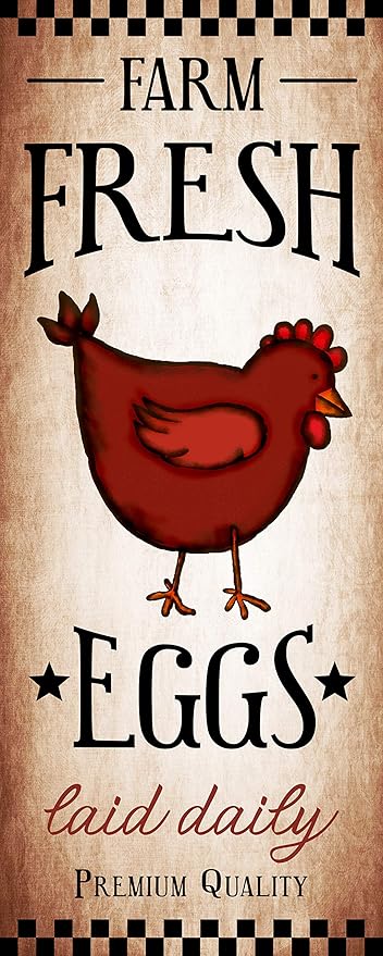 Amazon Com Farm Fresh Eggs Sign With Chicken Wall Decor Art Plaque Home Kitchen Amazon Com Farm Fresh Eggs Sign With Chicken Wall Decor Art Plaque Home Kitchen