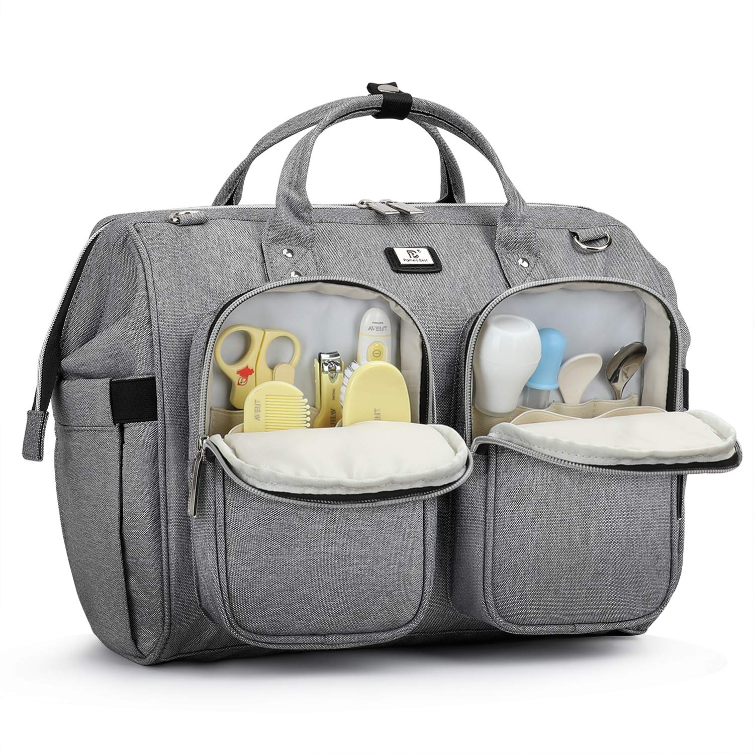 Pomelo Best Baby Chaning Bag with Pram Clips and Changing Mat