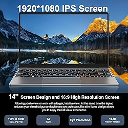 bvate 14" Laptop Win 11 256GB SSD Up to 1TB SSD