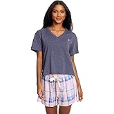 U.S. Polo Assn. Women's Summer Pajama Set, Tee, Shorts Valentines Gifts for Her