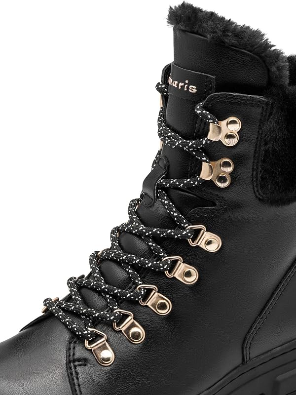 WL Lace Boot 1-26906-45 - Botas de nieve para mujer, color negro, talla 38 EU, Negro, 38 EU