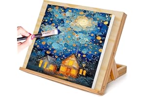 DRAWLEX Tabletop Easel - Easel for Painting, Adjustable Angle Art Easels for Painting, Art Supplies Gift for Christmas Birthday for Adults Student Artist, 13 4/5 Inches by 11 2/5 Inches