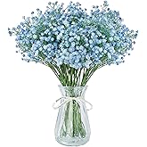 LYLYFAN Babys Breath Artificial Flowers,12 Pcs Gypsophila Faux Flowers for Wedding Party Home Garden Decoration Blue