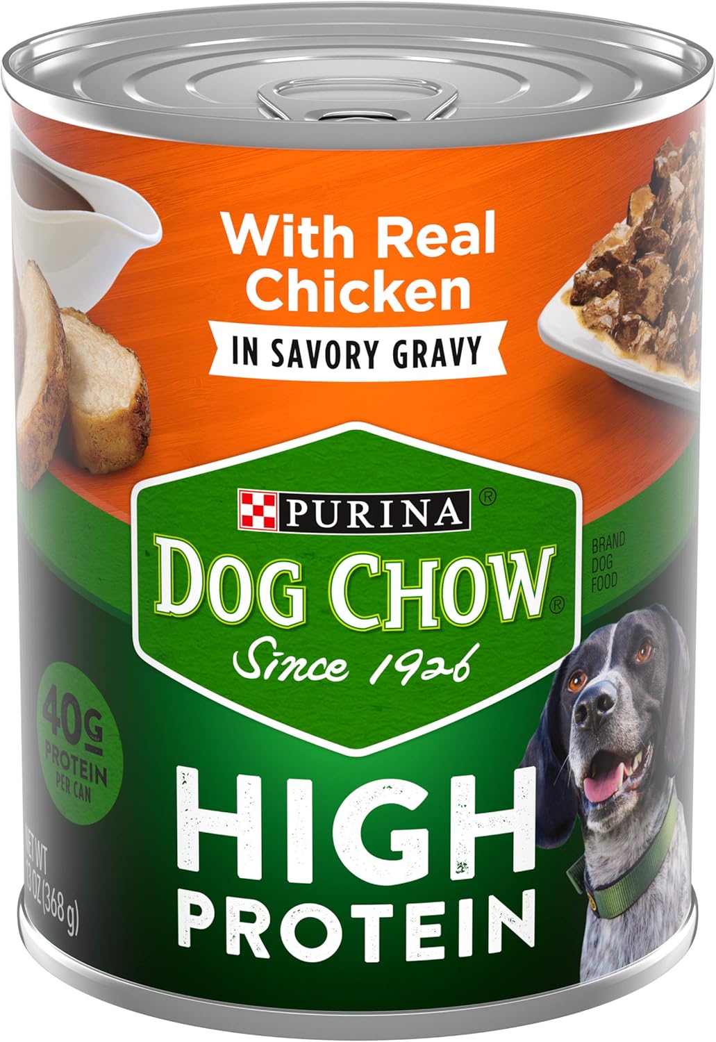 Purina Dog Chow High Protein Gravy Wet Dog Food, High Protein With Real Chicken - (12) 13 oz. Cans