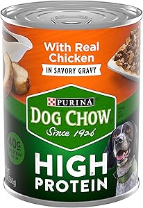 Purina Dog Chow High Protein Gravy Wet Dog Food, High Protein With Real Chicken - (12) 13 oz. Cans