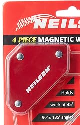 Neilsen CT1930 4pc Magnetic Welding Holders 45 90 135 Degree Supports 10lb view 3