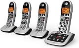 BT 4600 Cordless Landline Phone Quad Handset Big Buttons Nuisance Blocker view 2
