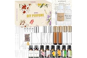 JUYRLE Perfume Making Kit- DIY Roller Perfume Making Kits for Women, Make Your Own Scent with Essential Oil, Bottle, Roller Fragrance Set, Fragrance Gifts for Women Girls