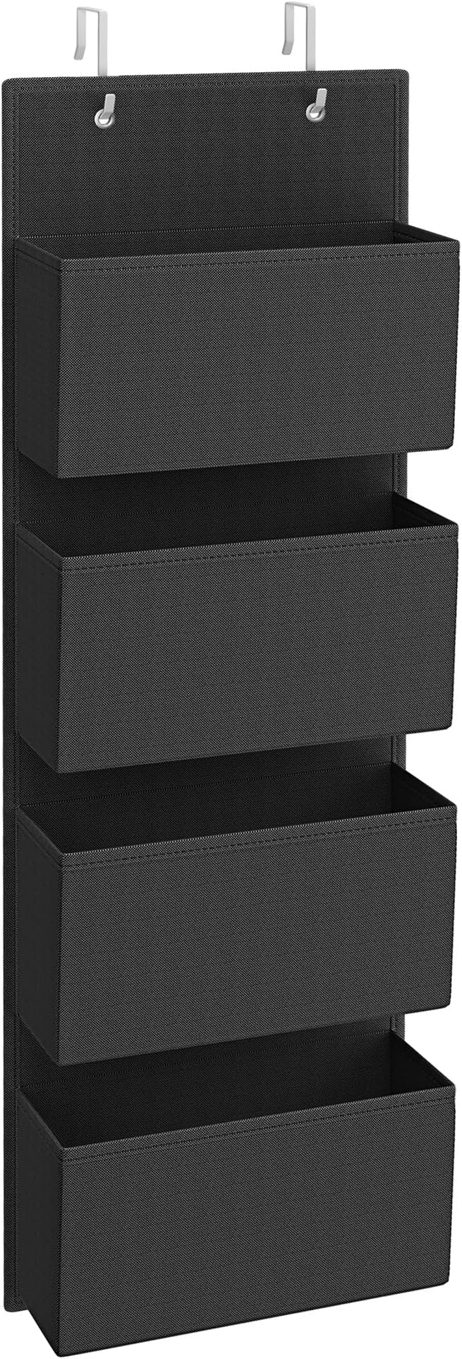 SONGMICS Over-Door Storage Organiser 4 Compartments Hanging Wardrobe Bedroom