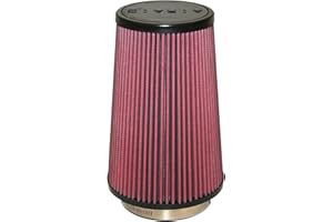 Airaid 700-471 Universal Clamp-On Air Filter: Round Tapered; 4 in (102 mm) Flange ID; 9 in (229 mm) Height; 6 in (152 mm) Base; 4.625 in (117 mm) Top