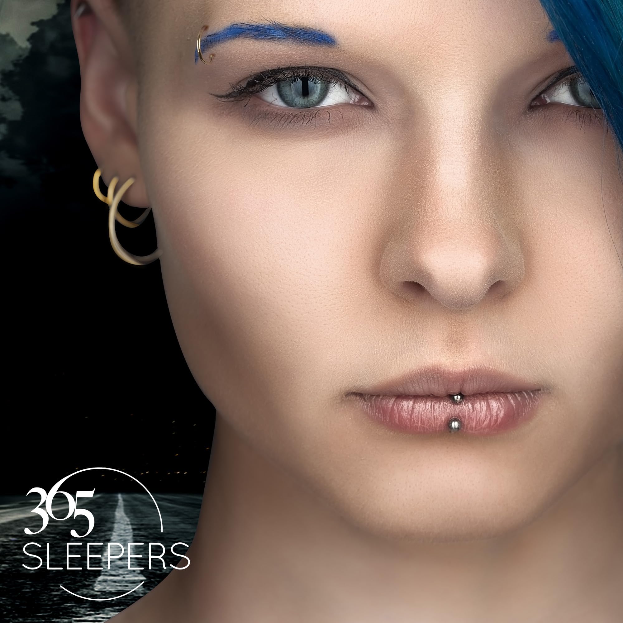 365 Sleepers 16G 14G 12G 10G Internally Threaded Titanium 6mm 12mm