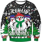 BesserBay Unisex Kids Ugly Christmas Sweater 3D Graphic Funny Long Sleeve Holiday Pullover Sweatshirt 4-14 Years