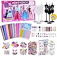 1000+Pcs Fashion Design Kit for Girls with 6 Mannequins - Sewing Kit for Kids Ages 6-12,Learning Craft Toys DIY Arts & Crafts