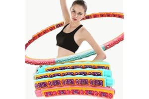 HEALTH HOOP HealthHoop - Korean Hoop for Adult Weight Loss ,Weighted Hoop Dynamic Magnetic Therapy Massage, Exercise Hoop Hula-up Slim Body,,Fitness Hula-up Healthhoop 2.1kg