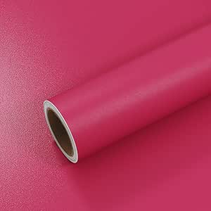 VEELIKE Magenta Pink Wallpaper Peel and Stick Pink Contact Paper for