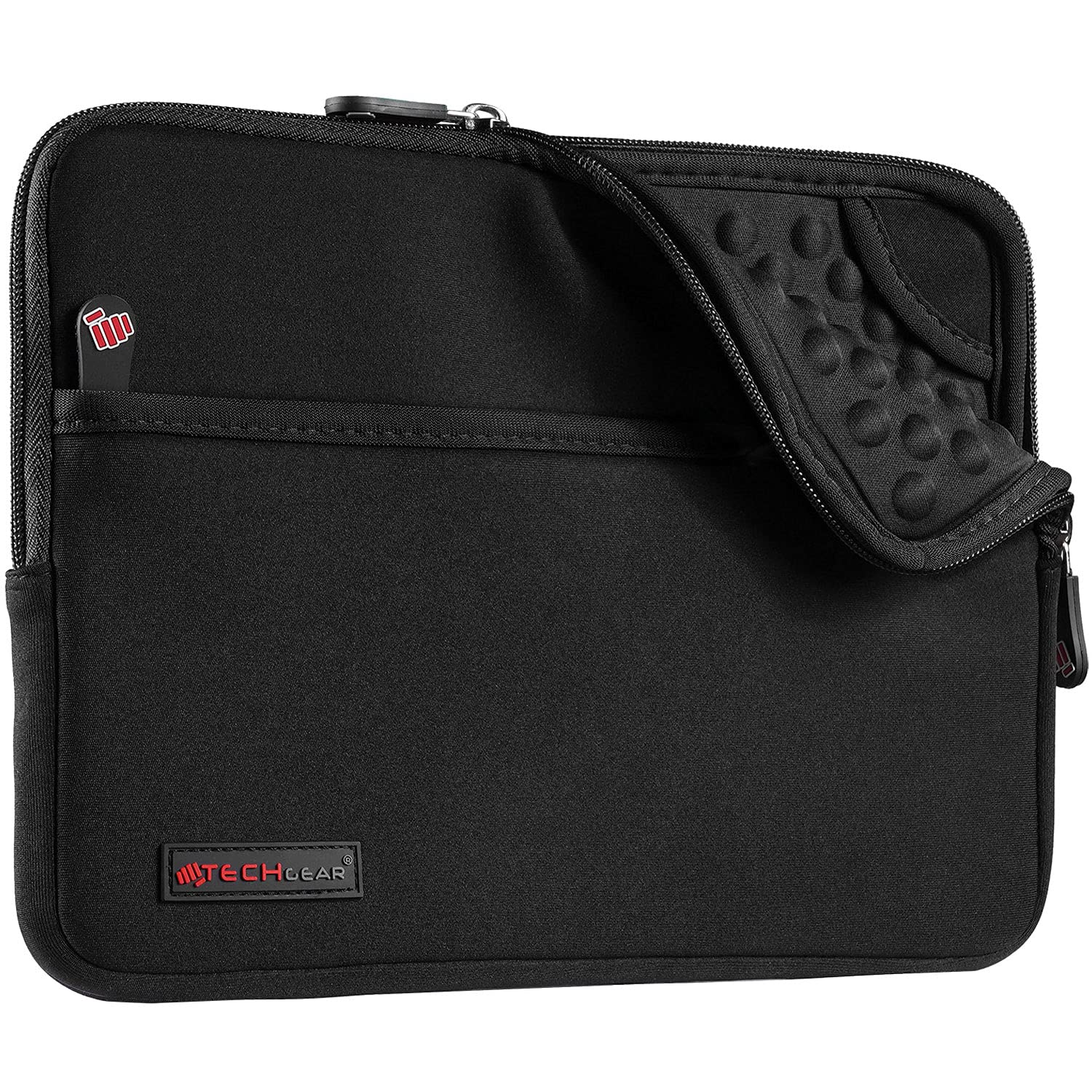 TECHGEAR Sleeve Pouch for iPad A16 11" (11th Gen), Air 1–5, iPad 10.9" (2022), 10.2, 9.7, iPad Pro 11" (1st–5th Gen), Air/Pro 10.5" Neoprene Protective Zipper Sleeve Bag with Bubble Padding & Pocket