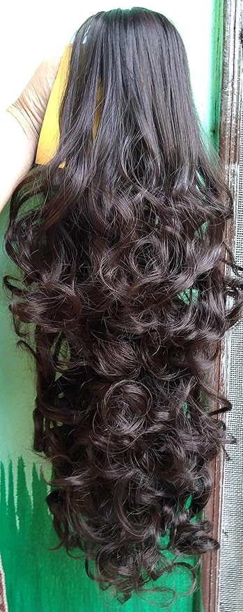 Beautiful Brown Multi Step Cut Multicolor Hairpiece Double Tone
