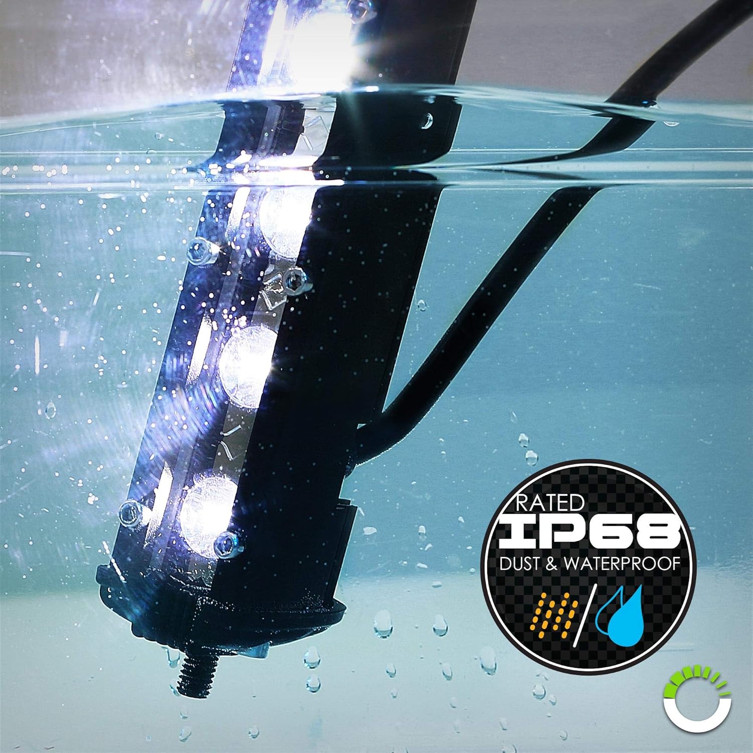 2pc 7" Ultra-Slim Single Row Off Road CREE LED Light Bar [1530lm] [18W] [IP68 Waterproof] [12V - 24V] Fog/Driving/Work Lights for Trucks ATV Cars - 60 Degrees Flood Light: Automotive