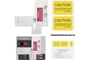 SENSHARE Generator Interlock Kit Compatible with Siemens Interlock Kit 200 Amp Panel, Compatible with Siemens or Murray 150 or 200 Amp Panels, 7/8-1 1/4 inches Spacing Between Main and Branch Breaker