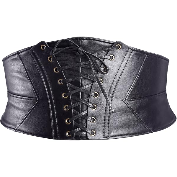 Onwon Elastic Corset Cinch Belt Wide Waist Laceup Cinch Belt  display picture 1