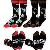 Shihanee 2 Pairs Socks Gifts for Men Pastor Boss Nurse Doctor Dentist Lawyer Teacher Socks Holiday Gifts