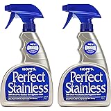 HOPE'S Perfect Stainless Steel Cleaner 22-Ounce, Streak-Free Self-Polishing Formula, Blocks Fingerprints, Pack of 2, 44 Fl Oz