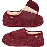 LongBay Diabetic Slippers Woman Comfy Cozy Furry