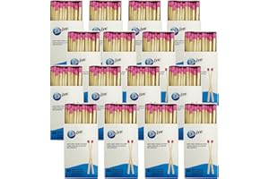 Pocket Matches, 640 Count (16 Boxes, 40 Matches per Box) - Perfect for Camping, BBQs, and Everyday Use - Long-Lasting and Rel