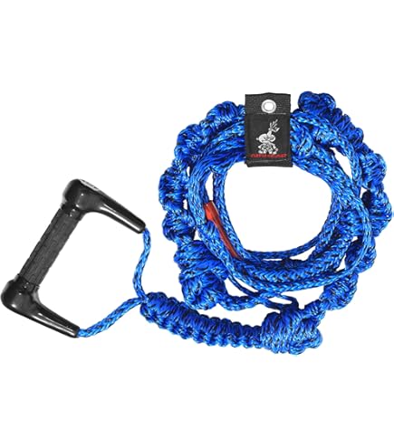 25ft Wakesurf Rope & Handle - 6 Section Removable Floating Tow Rope