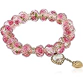 Betsey Johnson Womens Heart Charm Bracelet