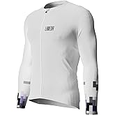 LAMEDA Men's Cycling Jersey Long Sleeves with 3 Rear Pockets Quick Dry Breathable Bicycle Jersey