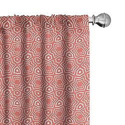 Lunarable Coral Curtains, Simple Gradient Fractal