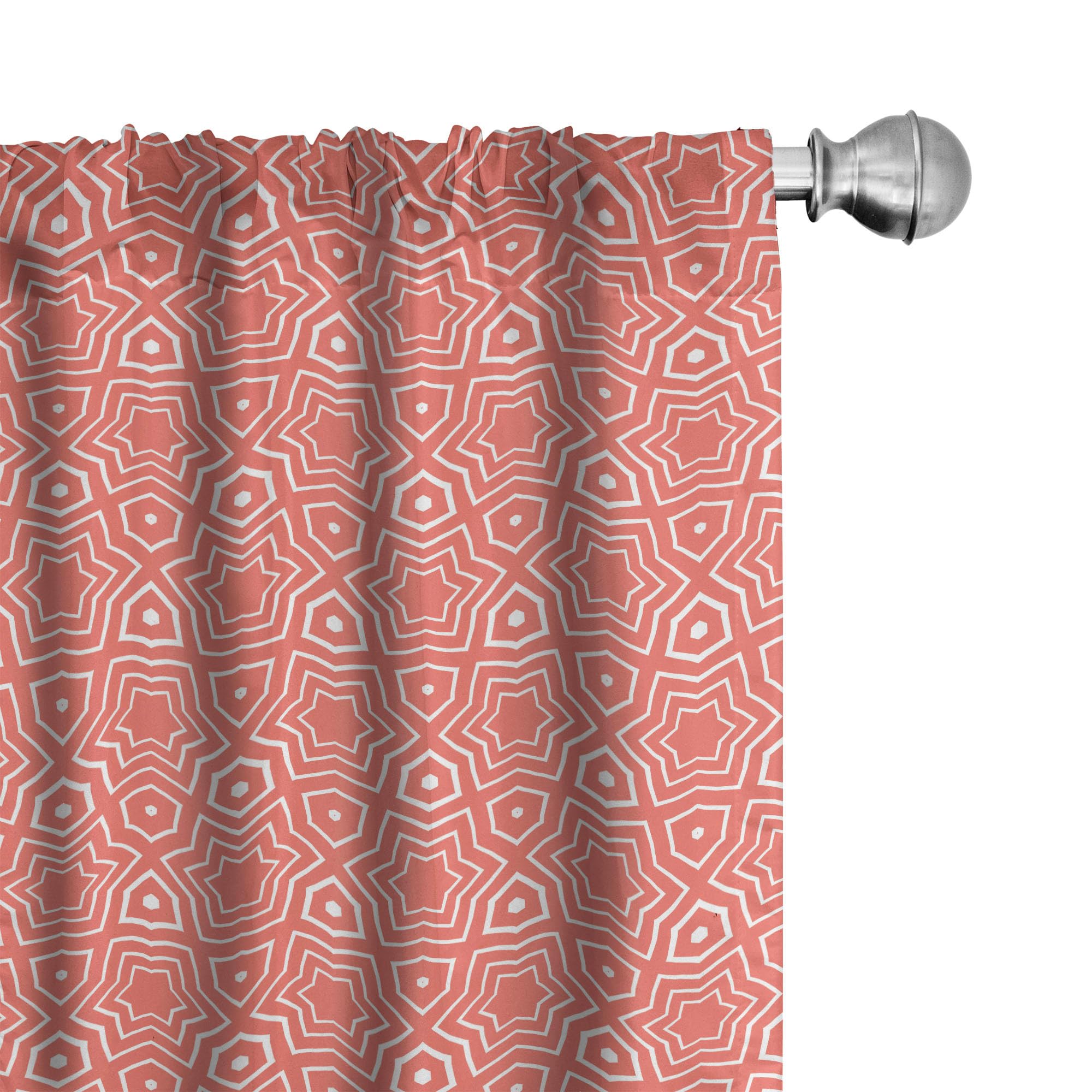 Lunarable Coral Curtains, Simple Gradient Fractal