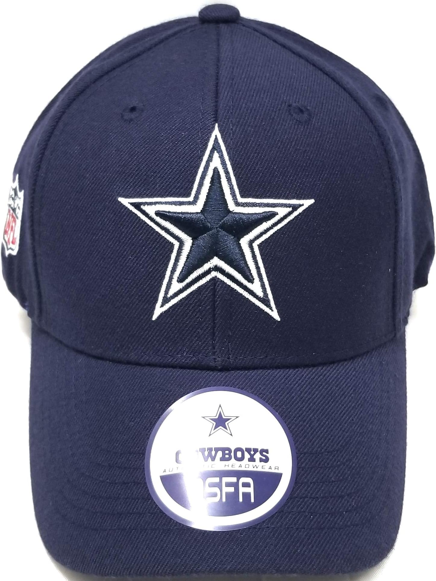 Dallas Cowboys Wool Basic Logo Velcro Adjustable Hat Navy